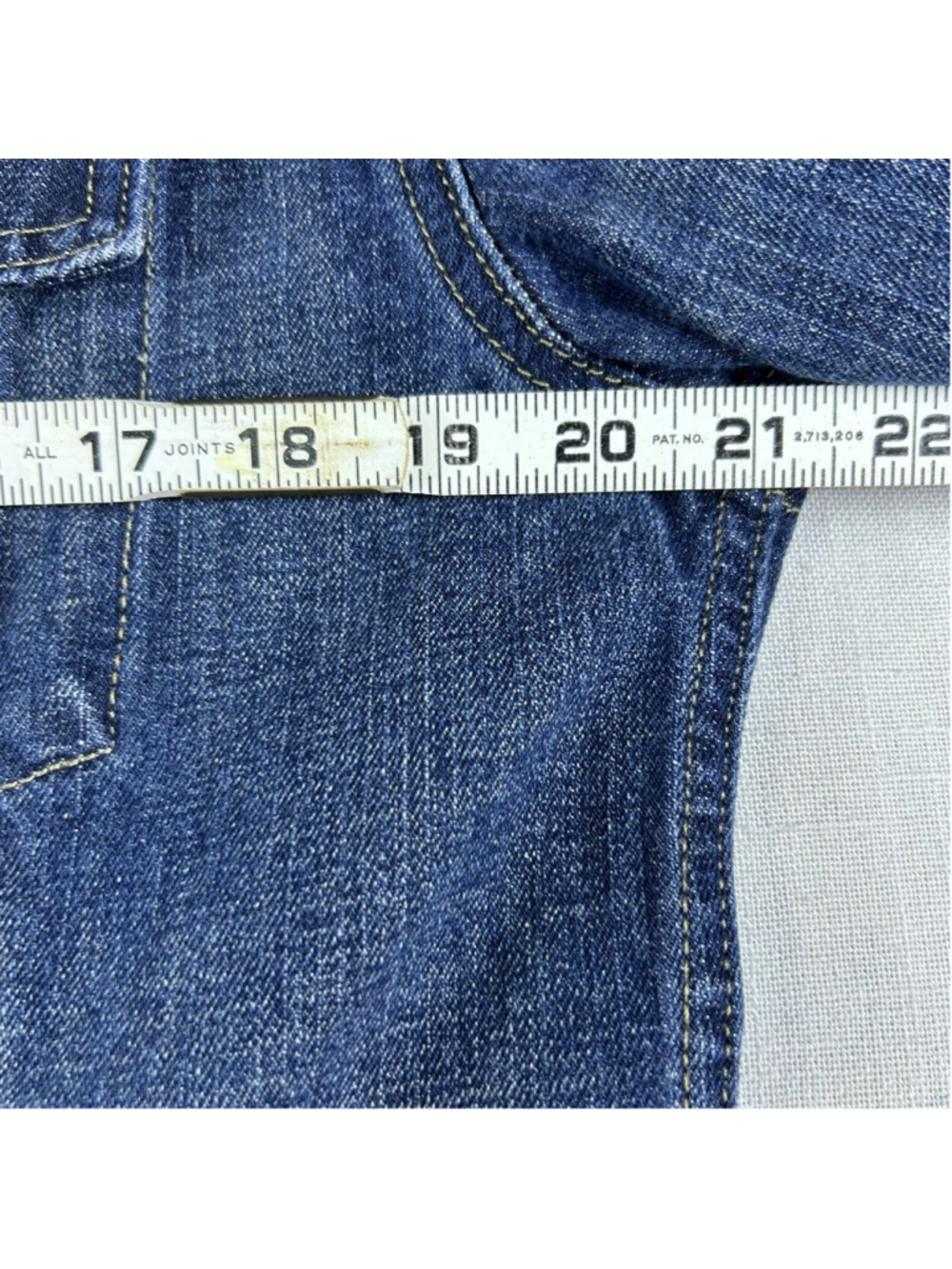 Levi Strauss & Co. Dark Blue Jean Trucker Jacket, Button Front, Pockets, XL - Picture 7 of 11